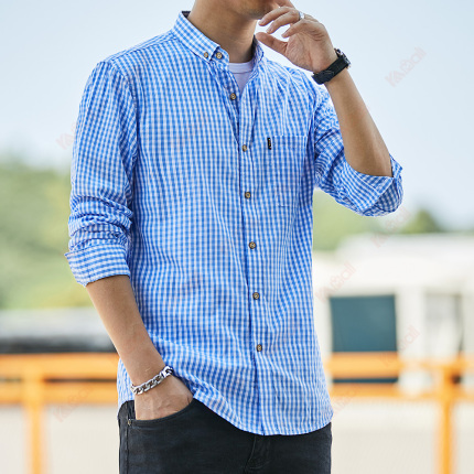 collar button shirts